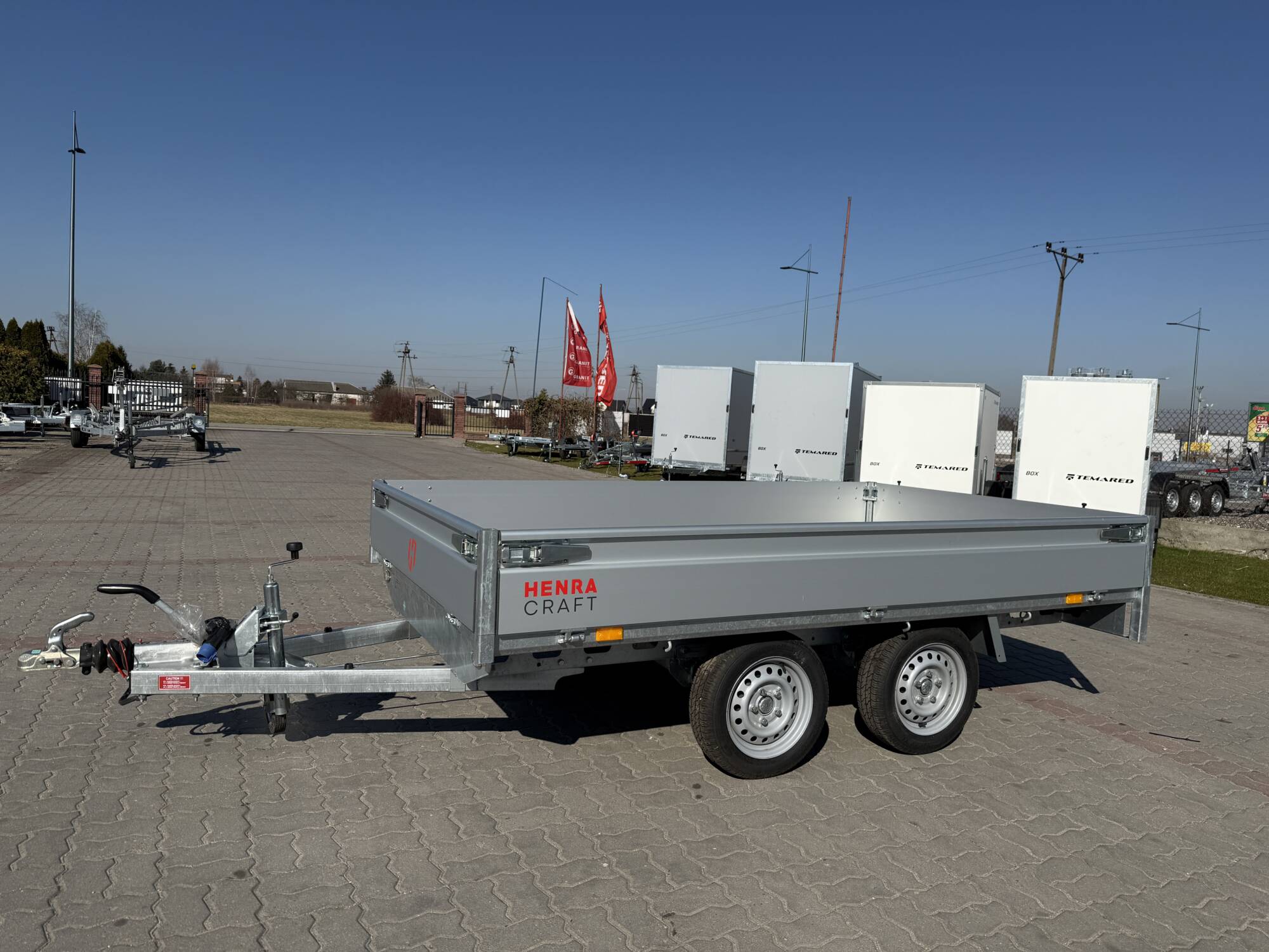 Przyczepa samochodowa 290x170x40 Henra CRAFT TANDEM DMC:2.0T PREMIUM!