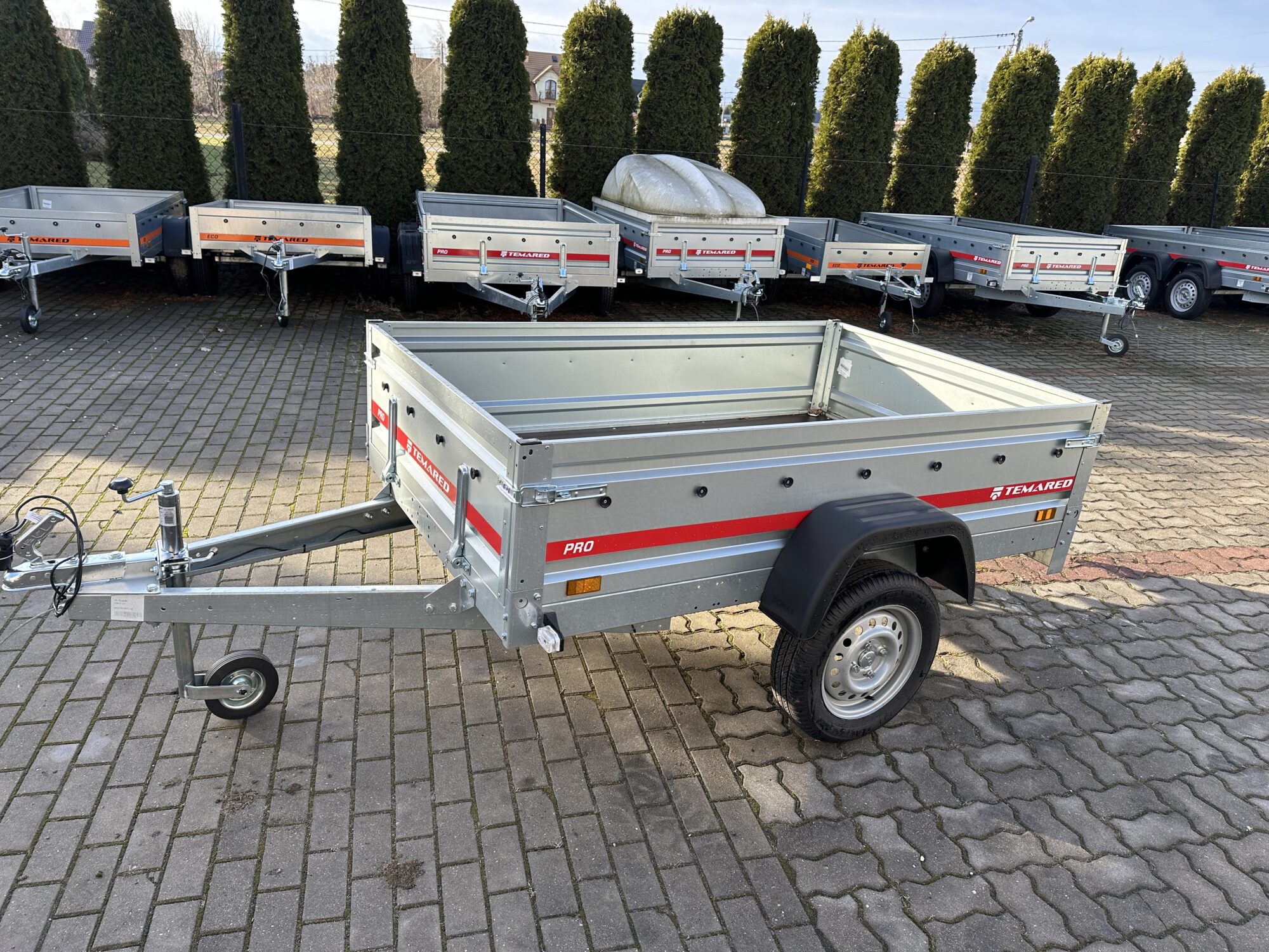 Przyczepa jednosiowa Temared Pro 2012 o DMC 750kg