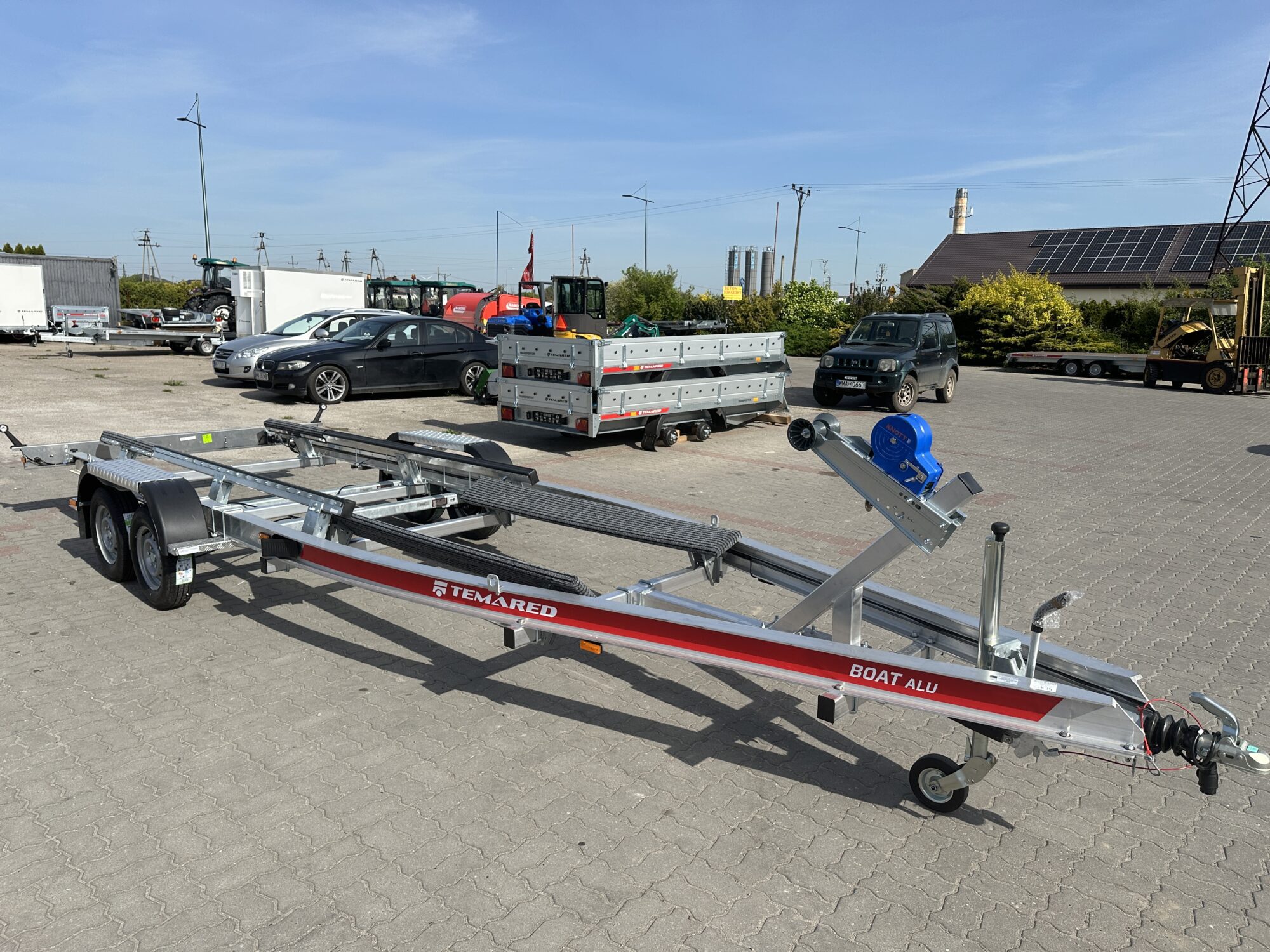 Przyczepa do transportu łodzi Temared B27 ALUMINIOWA o DMC 2700kg