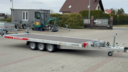 Laweta Temared Carkeeper 4820/3  trzyosiowa o DMC 3500kg uchylna hydraulicznie