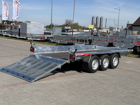 Przyczepa do przewozu sprzętu budowlanego Temared Builder 4018/3 o DMC 3500kg