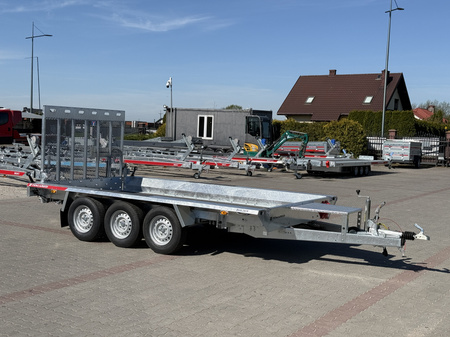 Przyczepa do przewozu sprzętu budowlanego Temared Builder 4018/3 o DMC 3500kg