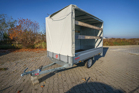 Przyczepa HENRA Craft Trailer 255x150x160 DMC750kg + stelaż z plandeką