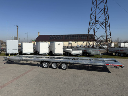 Laweta trzyosiowa TEMARED CAR 8521/3 S 3.5T z Lohrami aluminiowymi DMC 3500kg na 2 auta PROSTA