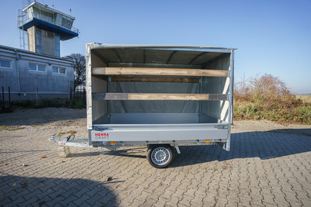 Przyczepa HENRA Craft Trailer 255x150x160 DMC750kg + stelaż z plandeką