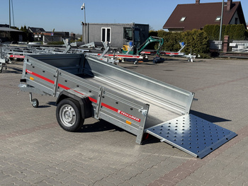 Przyczepa samochodowa TEMARED PRAKTI 2615 Resorowana 264×150 cm DMC 750 kg – uchylna z trapem