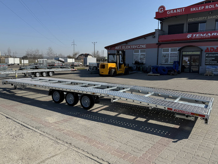 Laweta trzyosiowa TEMARED CAR 8521/3 S 3.5T z Lohrami aluminiowymi DMC 3500kg na 2 auta PROSTA