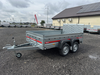 Przyczepka samochodowa dwuosiowa uchylna z trapem najazdowym TEMARED PRAKTI 2615/2 o DMC 750kg